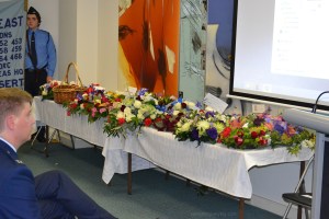Wreathes at the Bomber Command Commemoration in Melbourne. Photo: Ron Ledingham