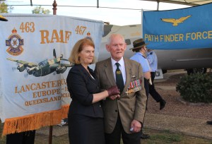 Her Excellency The Honourable Ms Penelope Wensley AC, Governor of Queensland, with Ron Hickey