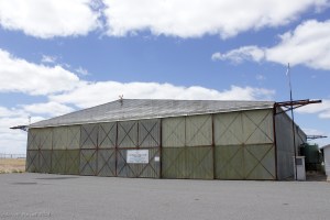 The Bellman Hangar at Nhill Airfield; now the home of the Wimmera Aeroclub
