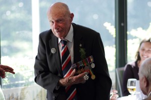 Bill Purdy showing off his Legion d'Honneur