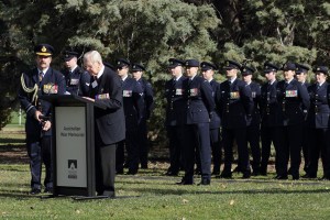 Keith Campbell giving the 'Reflections' address.