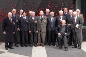 Bomber Command veterans following a commemorative ceremony held at the Shrine of Remembrance in Melbourne
