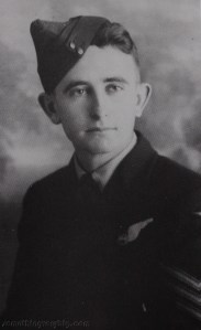 Ross Pearson as a sergeant wireless air gunner. Taken from his book Australians at War in the Air 1939-1945 Vol One