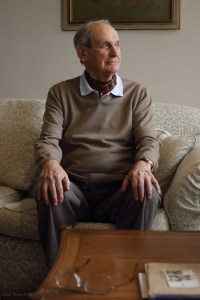 The third of my interview subjects for the International Bomber Command Centre's Digital Archive, I spoke to John this morning. He served in the Australian Militia for the first few years of the war before joining the RAAF and training as a pilot. He was sent to the UK for further training and flew two "Nickels" over France before then being posted to India where he flew Liberators on operations. He crash landed in a Wellington at OTU in England, bailed out of his Liberator (as a second pilot) after it ran out of fuel returning from an operation and was badly shot up on another operation, for which he was awarded a DFC. He finished the war flying transports. Quite an eventful war, then. John's extremely well-spoken and the three and a half hours I spent with him flew by. John McCredie at home in Melbourne