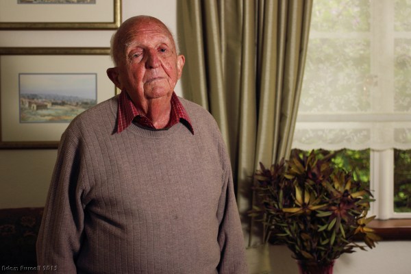 50 Squadron rear gunner Joe Shuttleworth at home in Melbourne